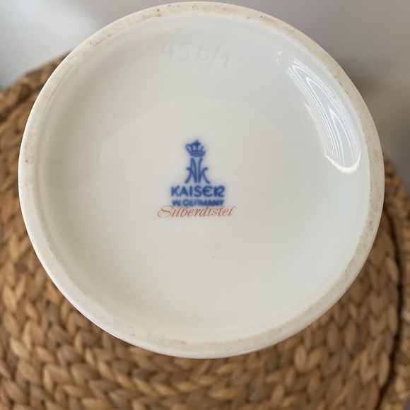 AK Kaiser Thistle Weather Flower Clock Silberdistel Vase - Picture 5 of 8